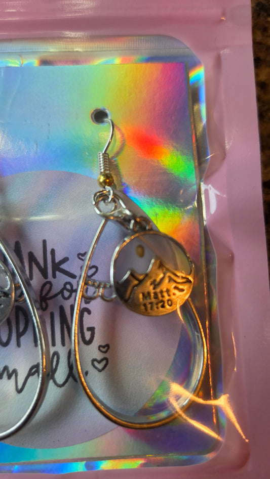Matthew Verse 17:20 Earrings