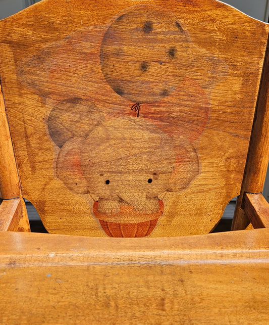 Antique Solid Wooden Highchair