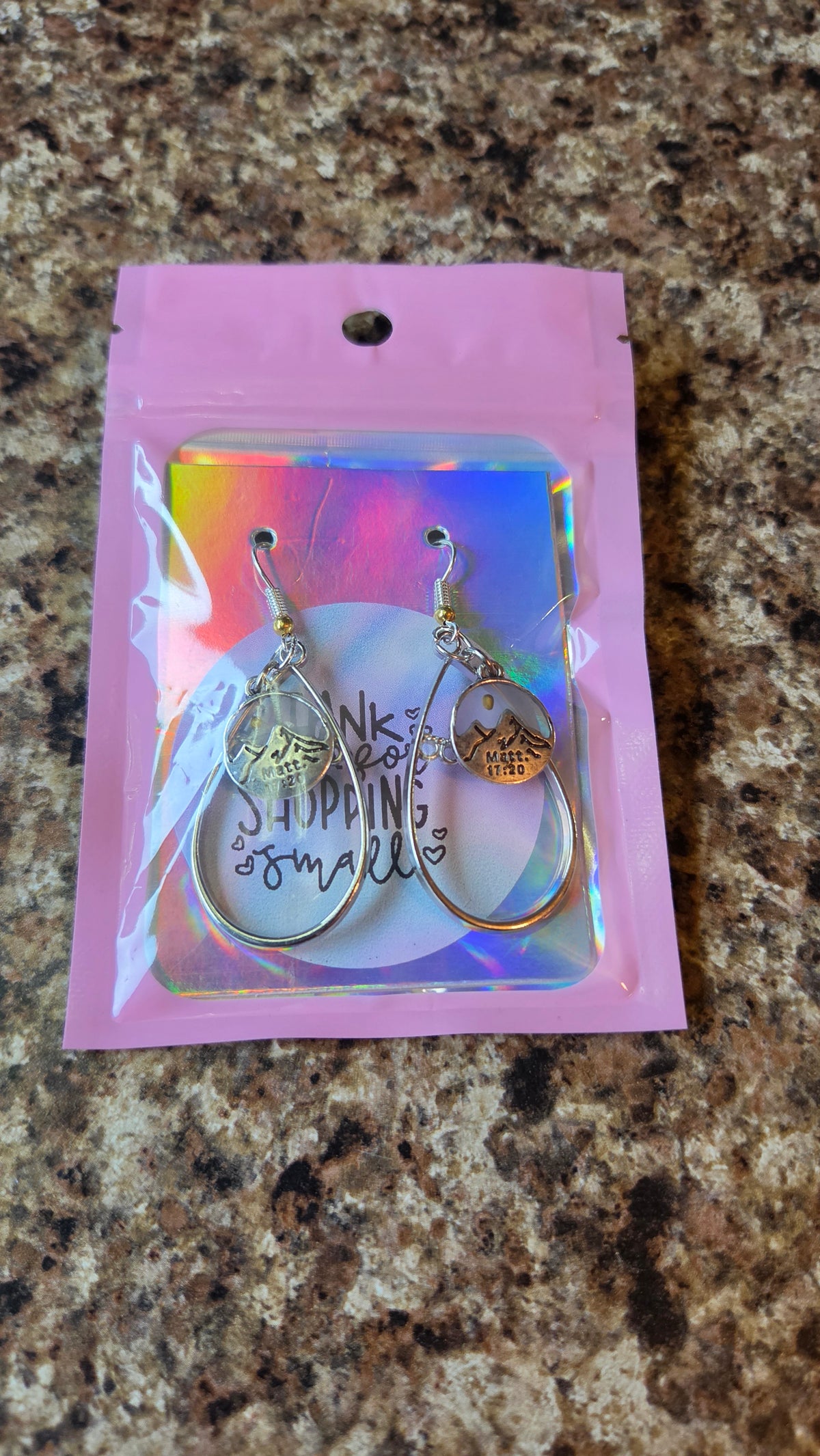 Matthew Verse 17:20 Earrings
