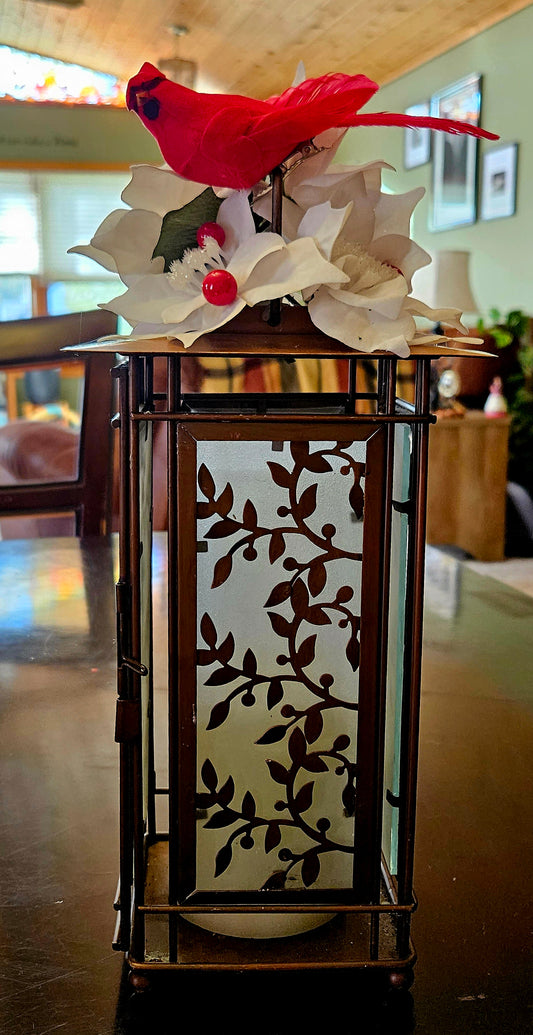 Light up Cardinal Lantern