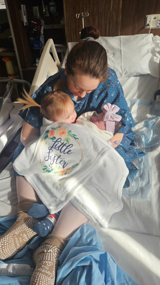 Big Sister/Little Sister Blanket set