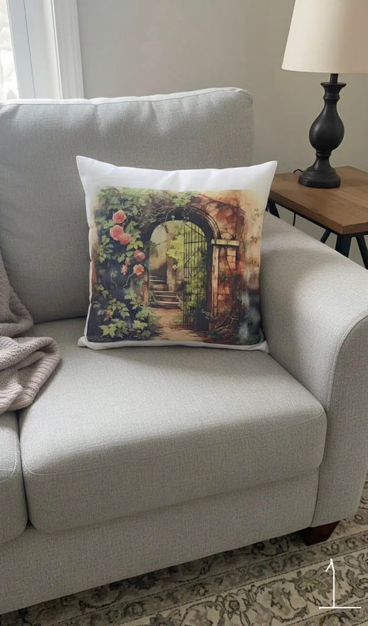 Secret Garden Throw Pillow
