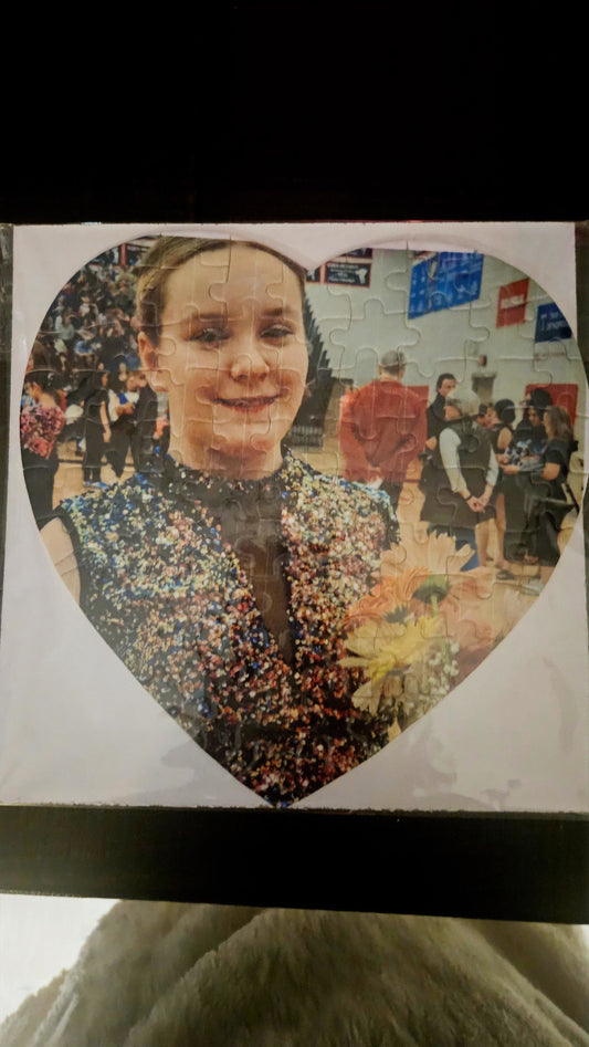 Personalized Heart Shaped Puzzle
