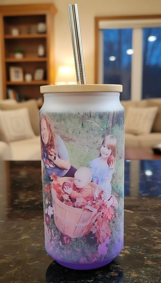 16oz Personalized Glass Tumbler