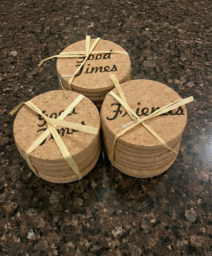Corkboard Coasters