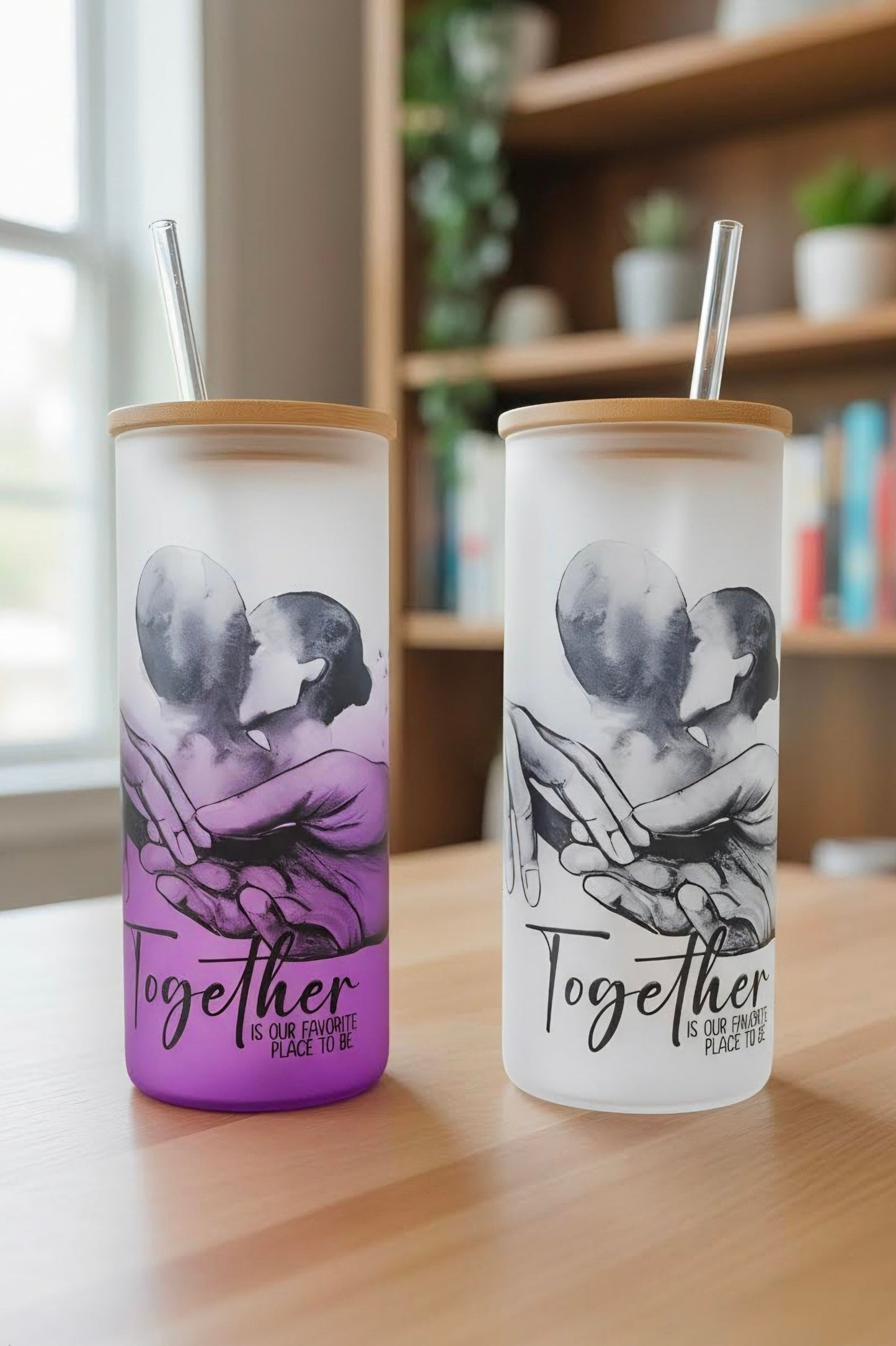 Set of 2 20oz two toned tumblers