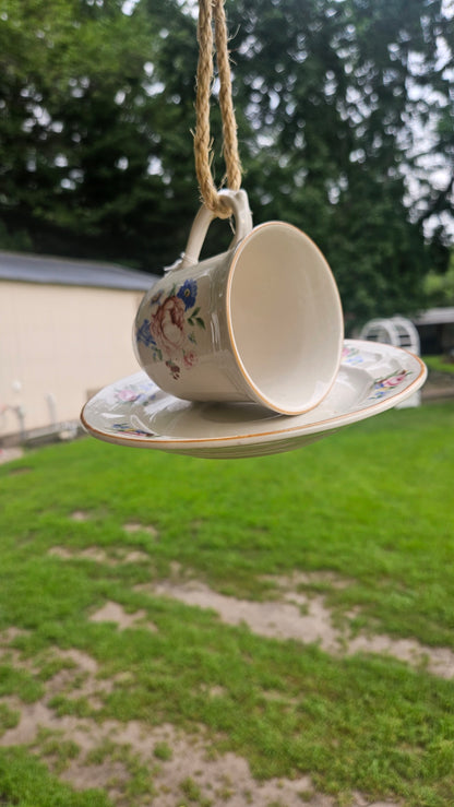 Coffee Cup Bird Feeder