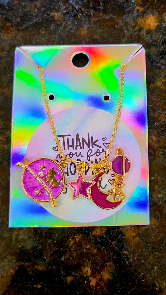 Celestial Charm Pendant Necklace