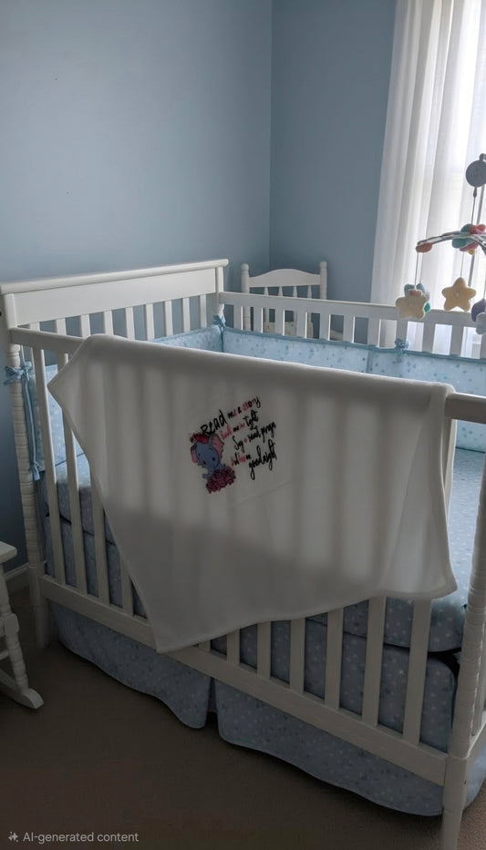 Read Me a Story Elephant Baby Blanket