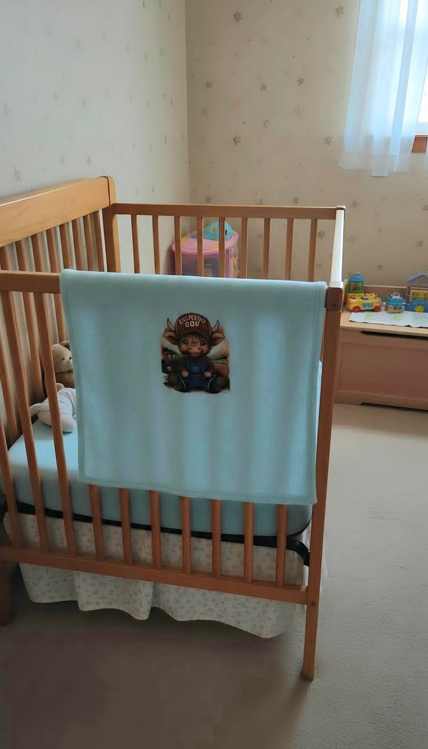 Highland Cow Baby Boy Blanket