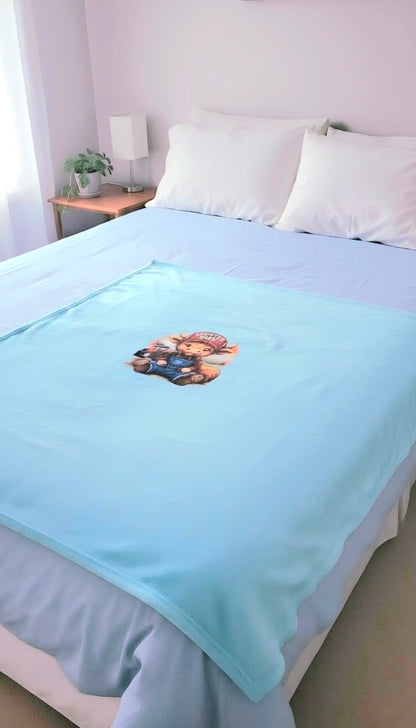 Highland Cow Baby Boy Blanket