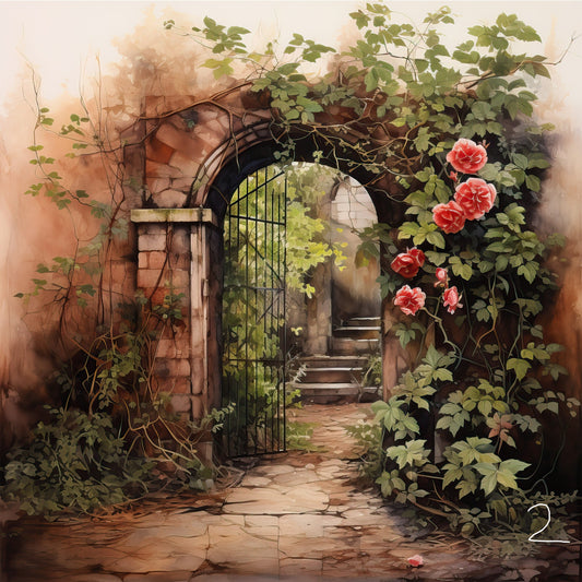 Secret Garden Throw Pillow