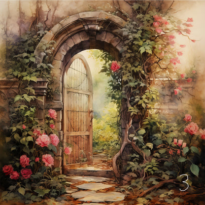Secret Garden Throw Pillow